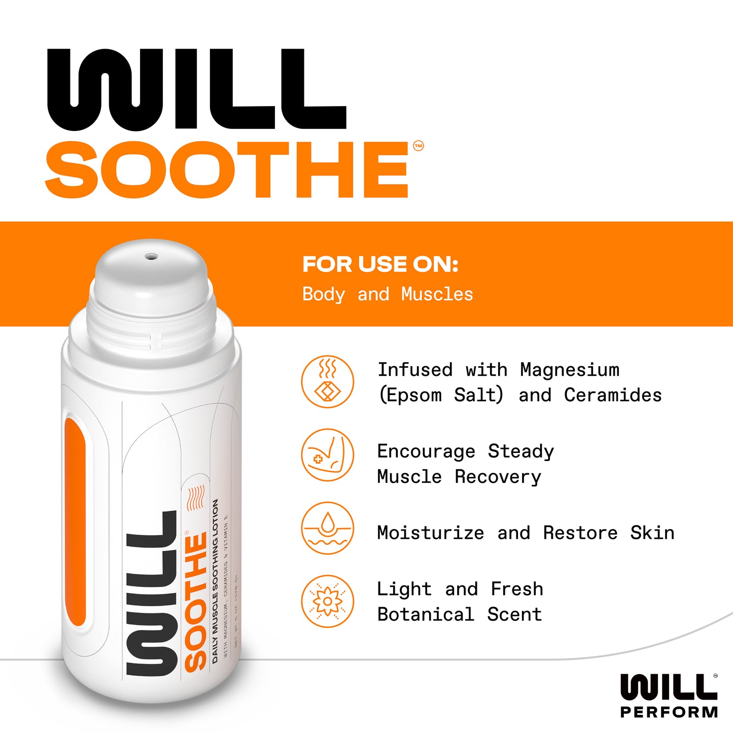 WILL Soothe Daily Muscle Soothing Lotion – 6oz